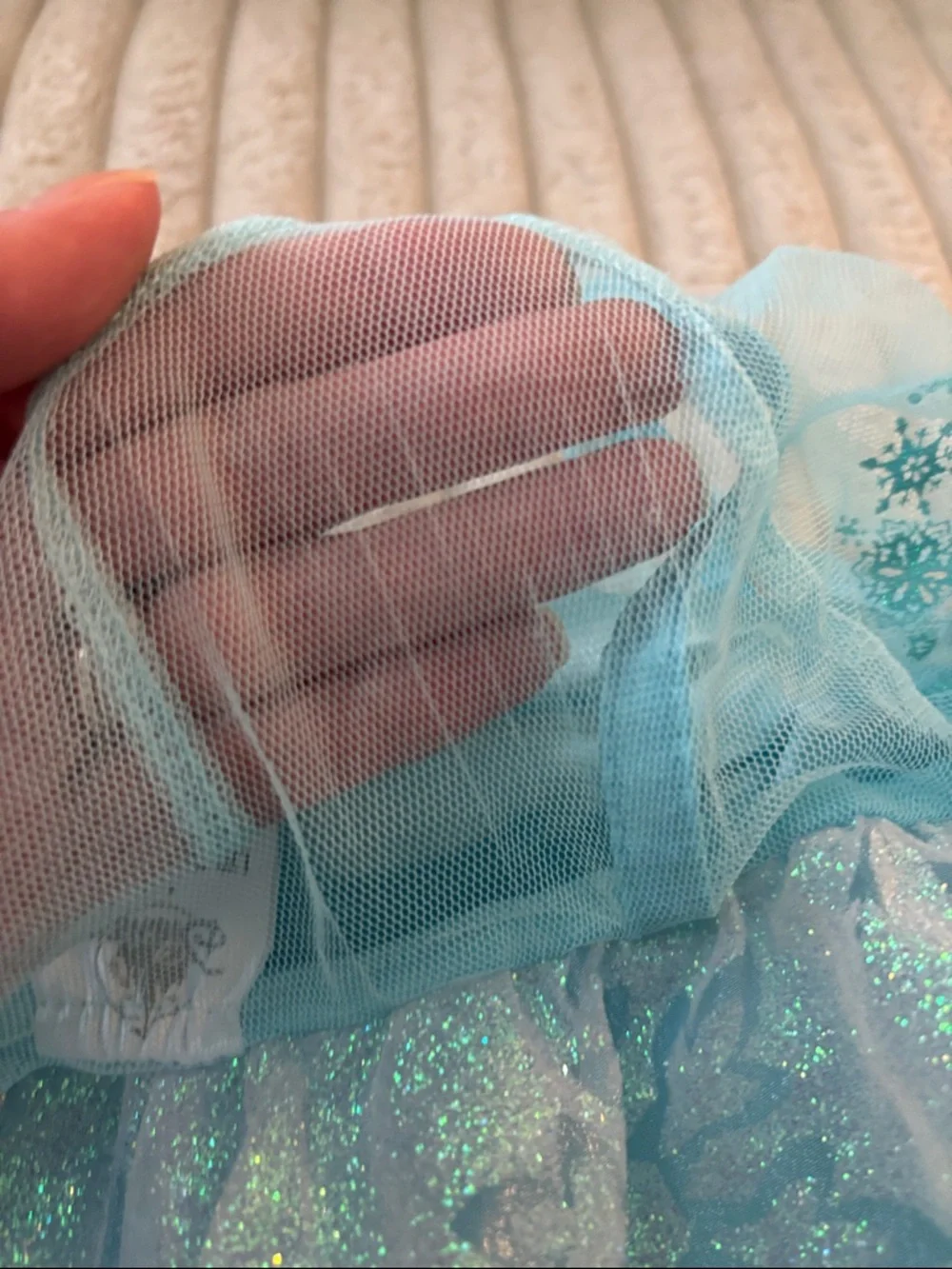 Disney Elsa Ice Blue Sequin & Cape Princess Costume - Picture 4 of 5